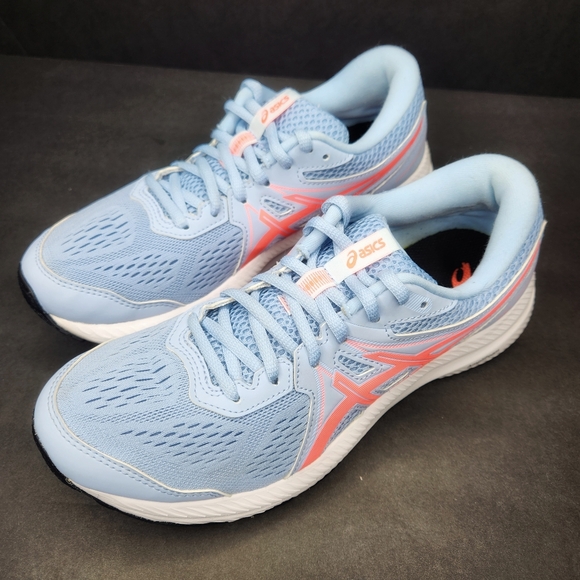 Asics Shoes - ASICS Gel Contend 7 Women's Blue and Pink Running Shoes 8.5